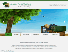 Tablet Screenshot of amazingkeralavacations.com